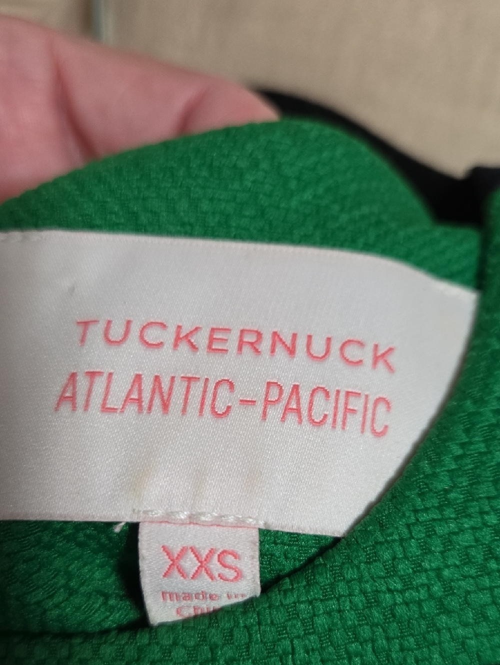 Tuckernuck Green and Navy Wide-Stripe Sleeveless Tank Size XXS - Picture 3 of 3